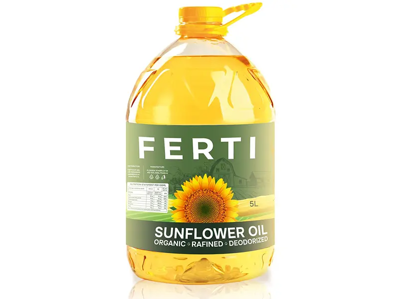 Ulei de floarea-soarelui rafinat și deodorizat – 5 L