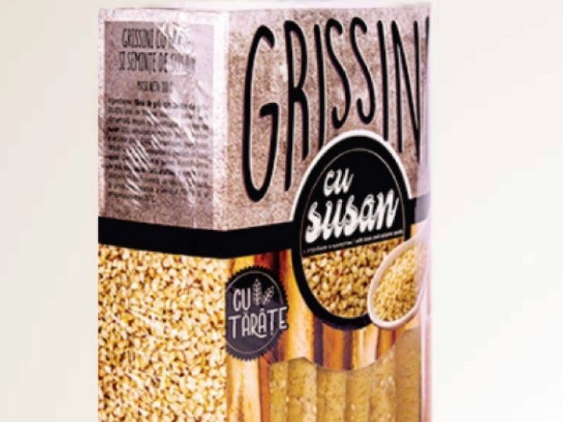 Grissini cu tărâțe și semințe de susan