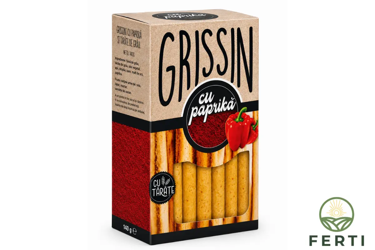 Grissini cu paprikă